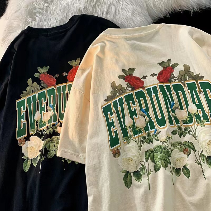 商品详情图_欧美潮牌重磅T恤男夏季高街美式复古西海岸短袖ov