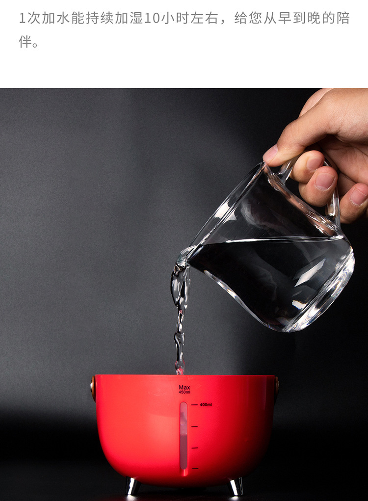 Hong Kong-style nostalgic and retro Xiaogu humidifier, office desktop, home indoor decoration, silent water replenishment, air purification pic 6