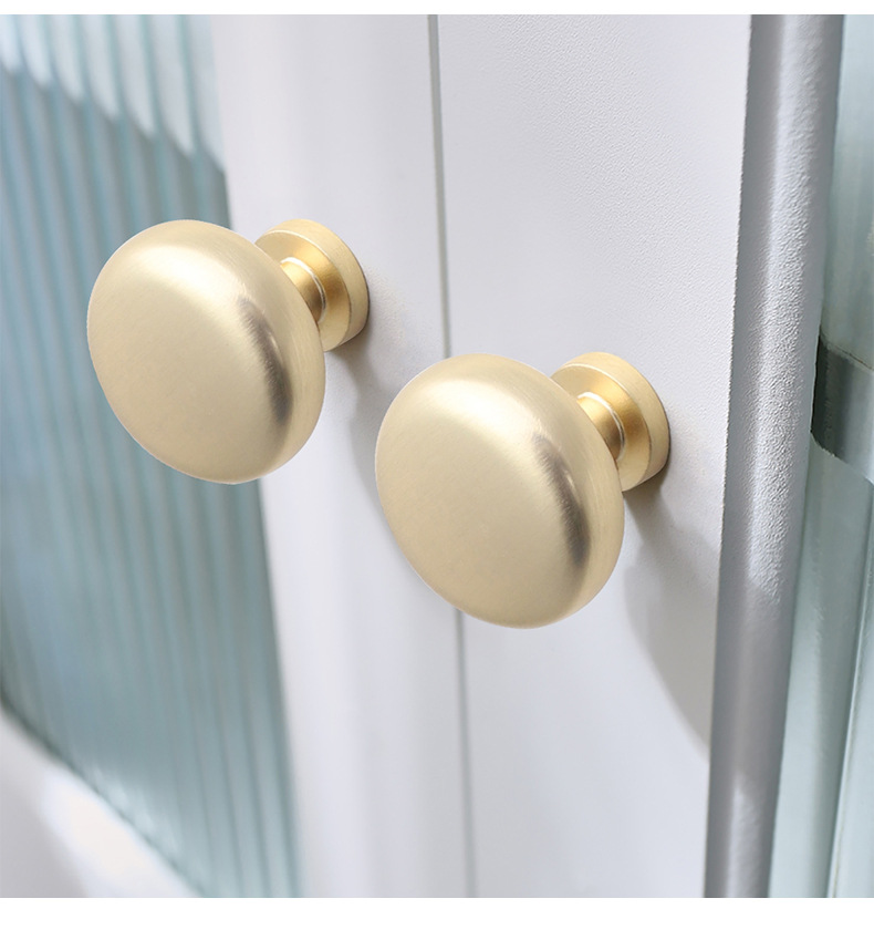Single-hole round twisted zinc alloy solid thickened light luxury single-grain handle, cabinet, wardrobe drawer, cabinet door, cabinet small handle pic 20