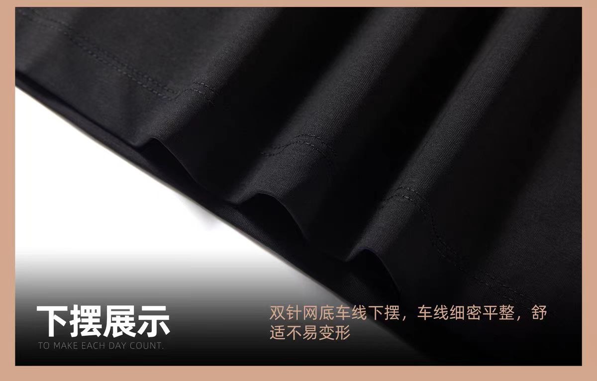 男士v领短袖t恤夏季冰丝休闲薄款印花潮流透气时尚男装半袖衫上衣详情14