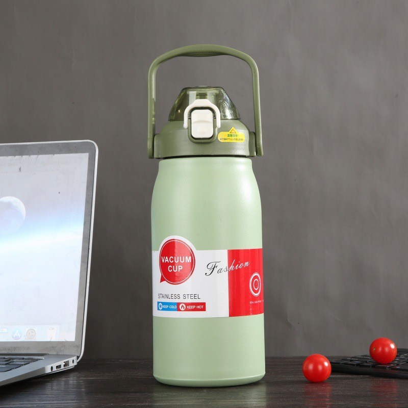 新款316不锈钢大容量保温壶双层真空便携式户外旅行带吸管保温杯详情12