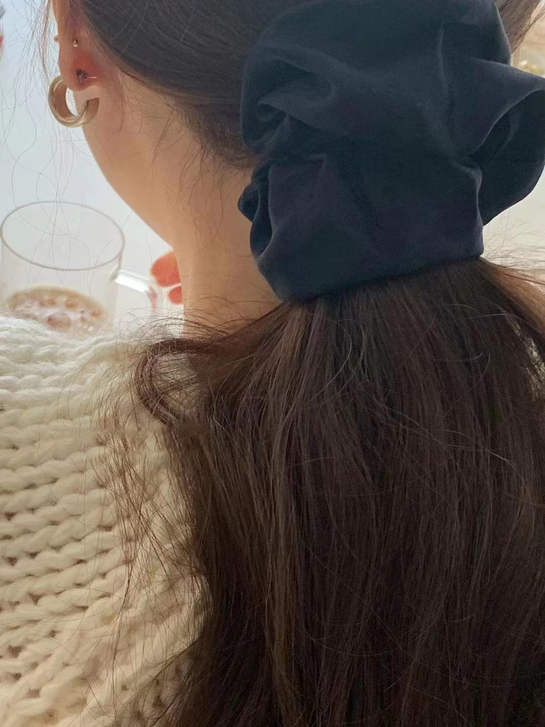 2023 in-stock Handongdaemun autumn/Winter new oun*e round-neck handcrafted pullover loose wool casual sweater top pic 29