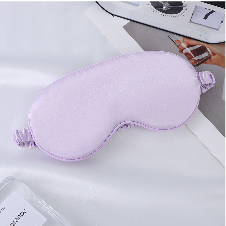 眼罩仿真丝双面桑蚕丝遮光睡眠眼罩加印logo户外出行必备现货批发详情51