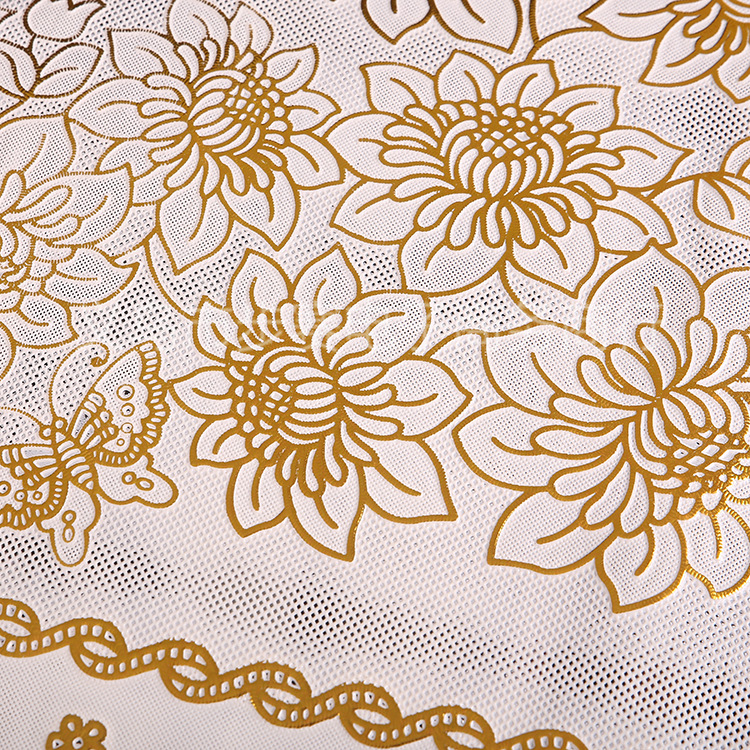 PVC table mat, creative gold-embossed hollowed-out coffee table mat, waterproof and anti-slip table mat, 60*100CM desktop decorative mat pic 11