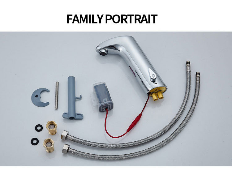 All-copper automatic sensor faucet, countertop basin, art basin, sensor faucet, cold and hot infrared sensor hand wash pic 39