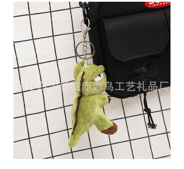 Little dinosaur pendant, schoolbag doll, popular dinosaur keychain accessory, plush toy, clothing accessory pic 4
