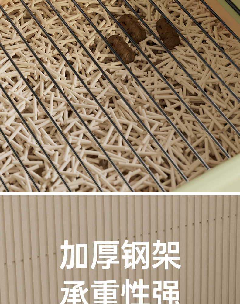 超大号狗厕所高围栏铁网平板式防踩尿溅易清洗特大狗便盆厂家直销详情7