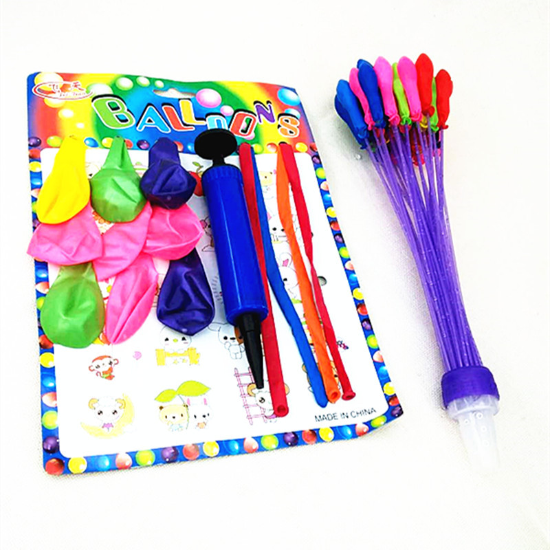 Factory direct supply of bagged balloon pump sets, 11 large balloons, water-filled balloons wholesale two-yuan store pic 5