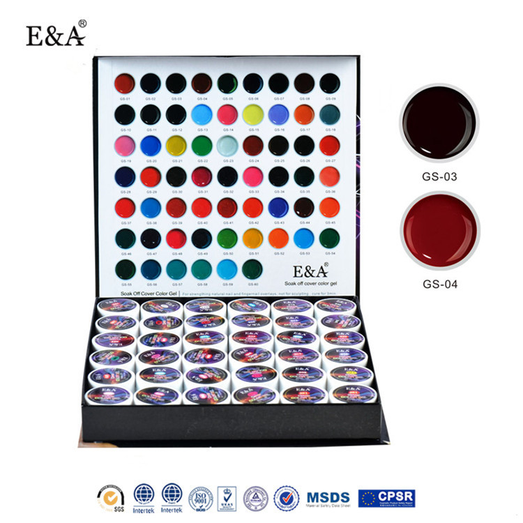E&A2018 Manufacturer sells 72-color solid nail polish gel phototherapy painting gel sets and 36-color sets exclusively for export pic 5