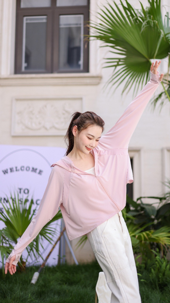 upf50+黑胶帽檐防晒衣女斗篷披肩夏季小野和子原纱型冰丝防晒服女详情16