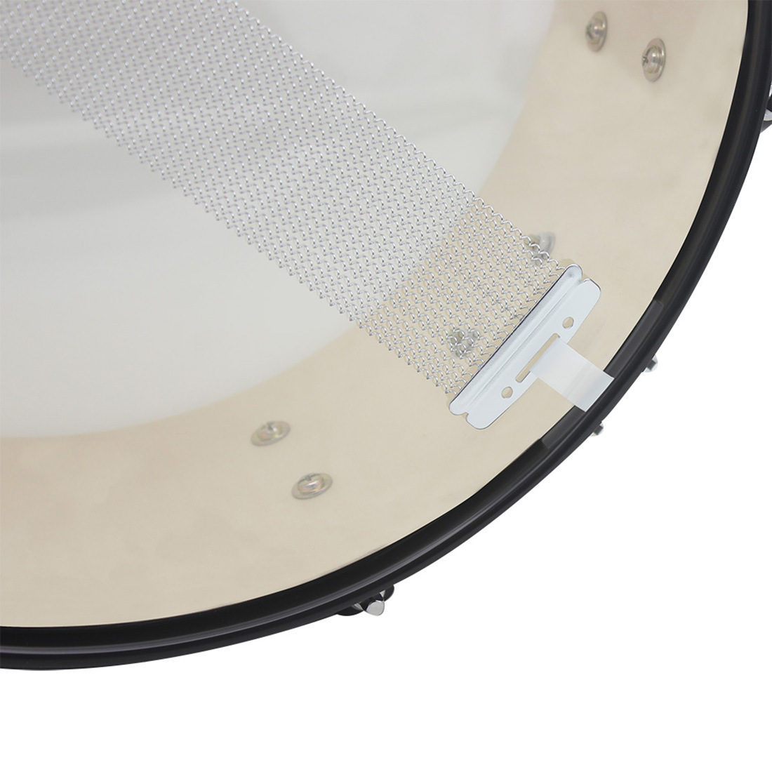 Wholesale LAde 14-inch snare drum, stainless steel squad drum, carrier, drumstick, marching drum, military band snare drum pic 24