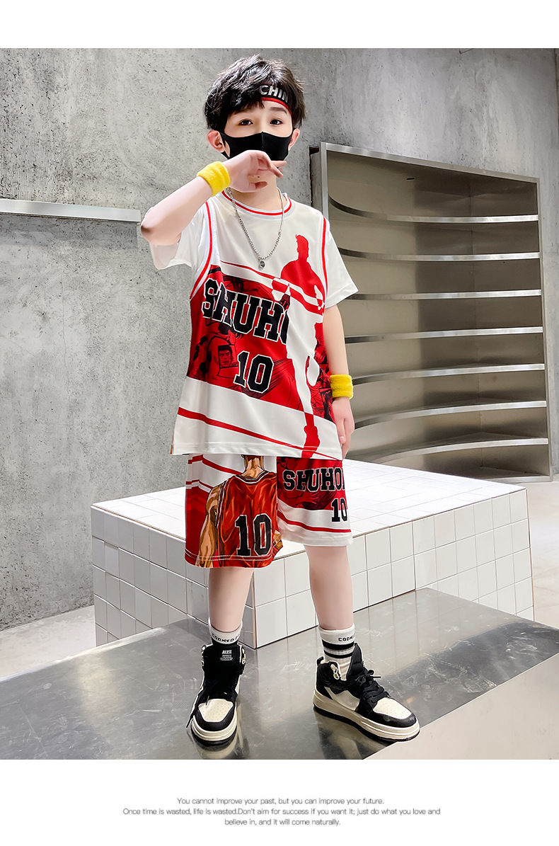 儿童装男童夏装男童篮球服网眼速干套装夏季中大童运动演出服装详情24