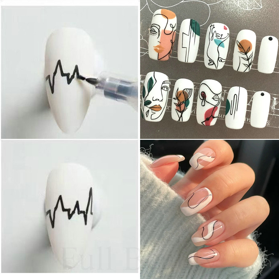 Cross-border new nail art painting pens, graffiti pens, dot drawing pens, outlining pens, DIY painting pens, nail art tools wholesale shanilak pic 13