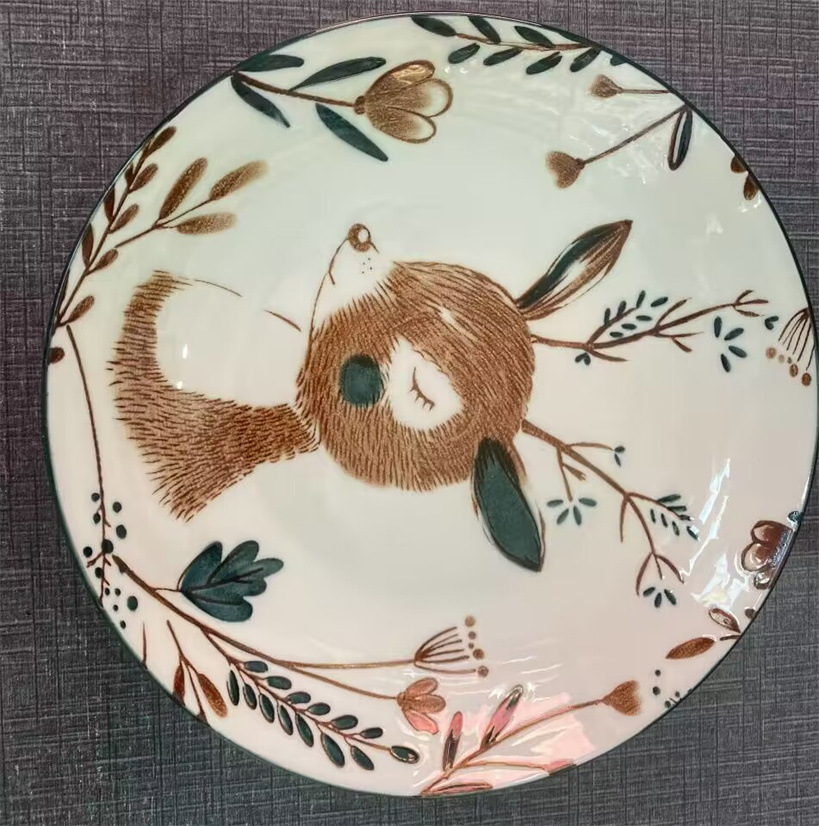 6.25-inch ceramic plates, first-grade round plates, ceramic fruit plates, bowls, plates, rice plates, tableware, vegetable basins, Yiwu products pic 13