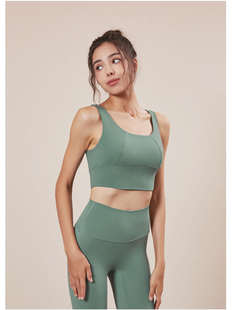 跨境新款莱卡纤维健身运动文胸防震跑步瑜伽背心运动内衣瑜伽服女详情32