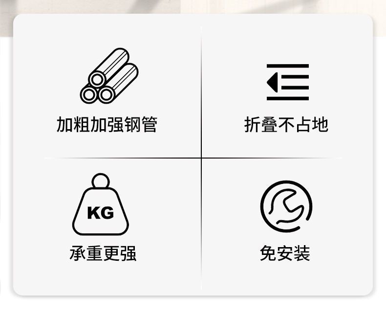 Stainless steel clothes drying rack, floor-standing folding double-pole balcony hanging rack, indoor and outdoor clothes drying rack, X-shaped telescopic clothes drying pole pic 6