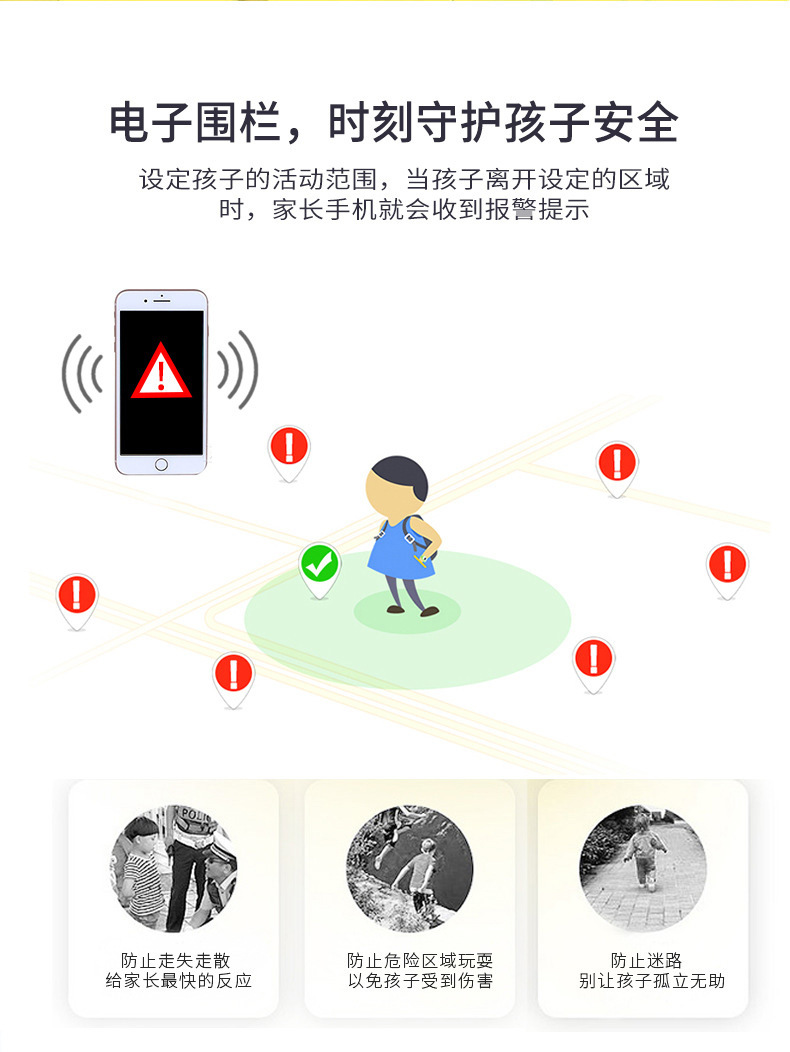 厂家批发跨境儿童智能手表GPS位置信息拍照Q15学生智能电话手表详情17