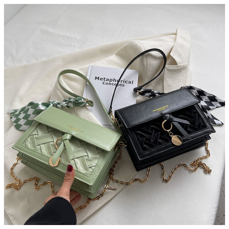 韩版时尚单肩包包女2024夏季新款洋气百搭小众ins链条包斜跨小包详情42