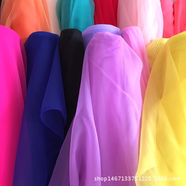 Polyester mesh fabric for clothing, accessories, scarves, various drawstrings, gifts, bags, decorative fabrics, bubble gauze pic 3