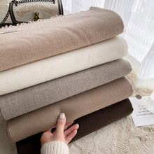 A classic blue and orange large flower 110 faux silk scarf with a large square scarf and a shawl on the outside. A girl gives it to her mother pic 18