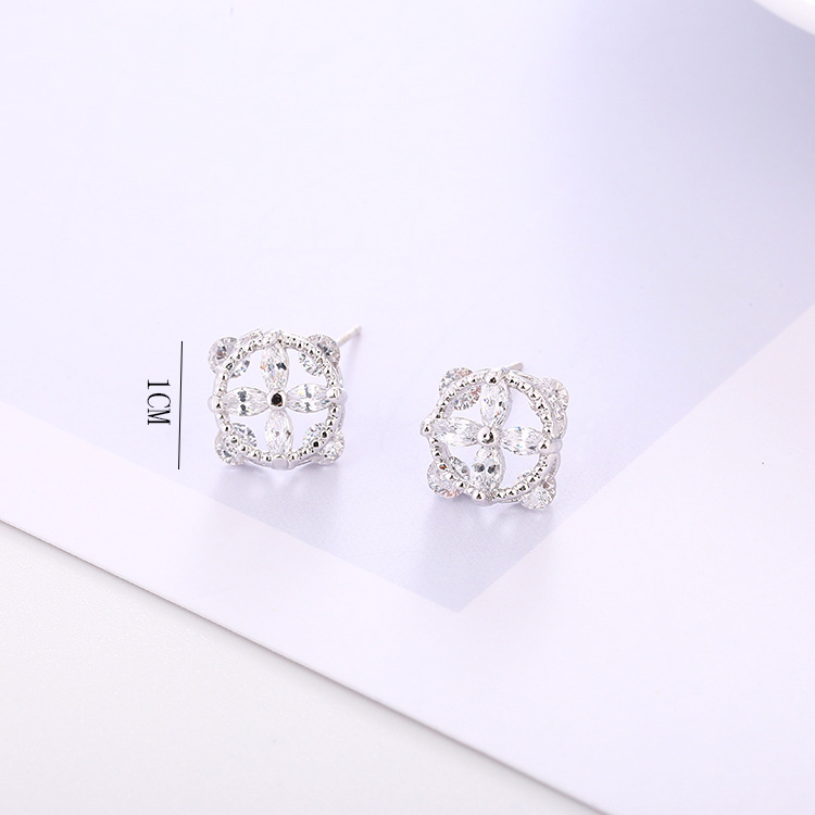Корейская версия fashion s925 — серебристое кольцо с короткими сережками для ушей у женщины pic 10
