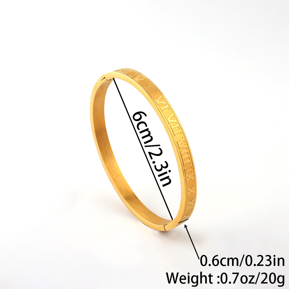 Titanium steel bracelet vacuum electroplated without color fading stainless steel bracelet, a niche and versatile light luxury high-end full diamond bracelet pic 4