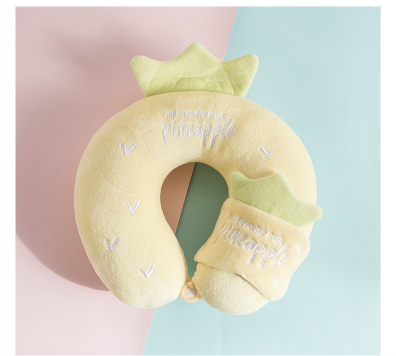 厂家直销水果卡通U型枕 商旅宝枕头 眼罩枕旅行脖子枕详情6