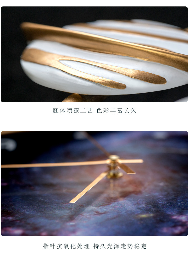 Fuciao decoración del hogar astronauta reloj de pared creativo sala de estar casa reloj de pared tv fondo decoración de pared reloj hombre espacial pic 12