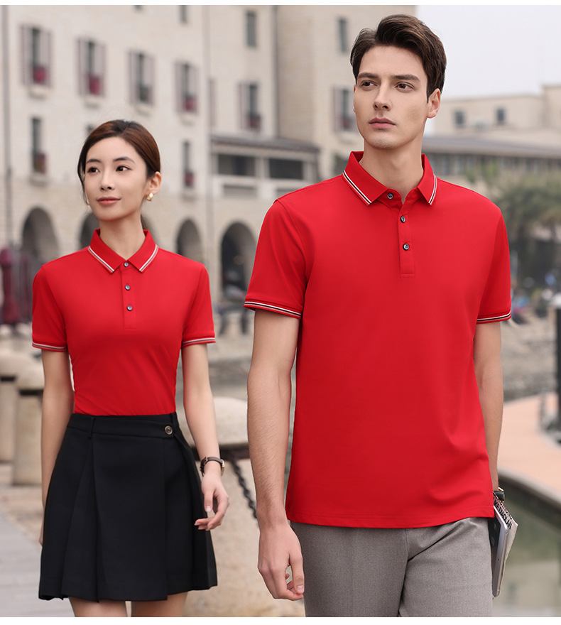 夏薄款速干翻领polo衫定制文化广告衫 团队短袖工作版服印字绣图详情25