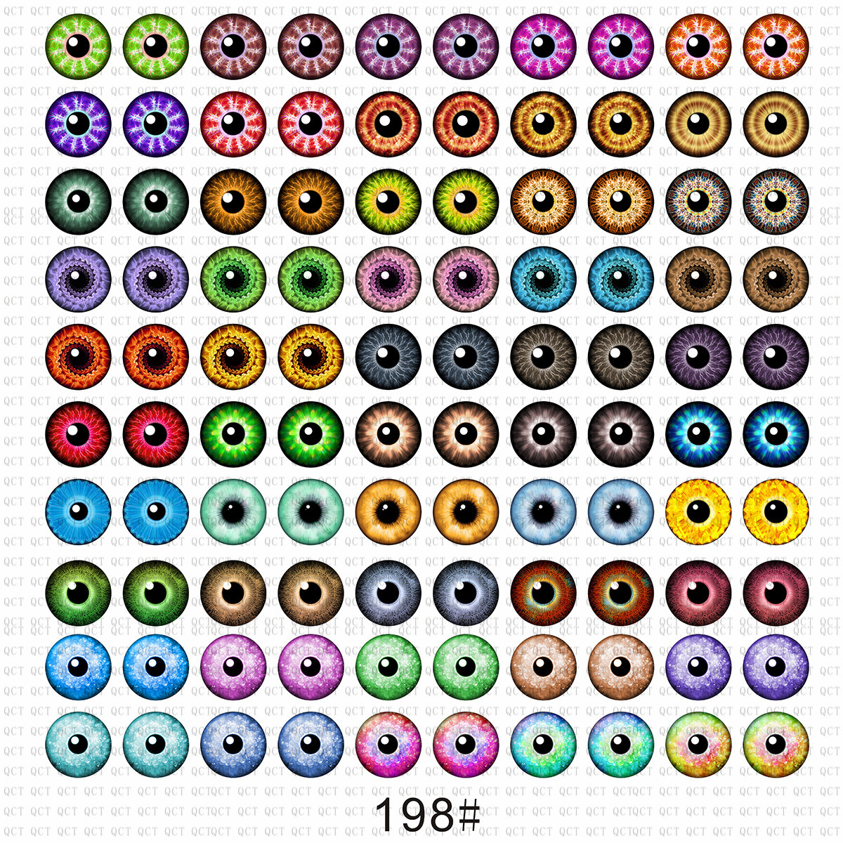 玩偶玩具芭比玻璃眼睛动漫卡通潮玩公仔diy饰品仿真玻璃眼珠眼片详情20