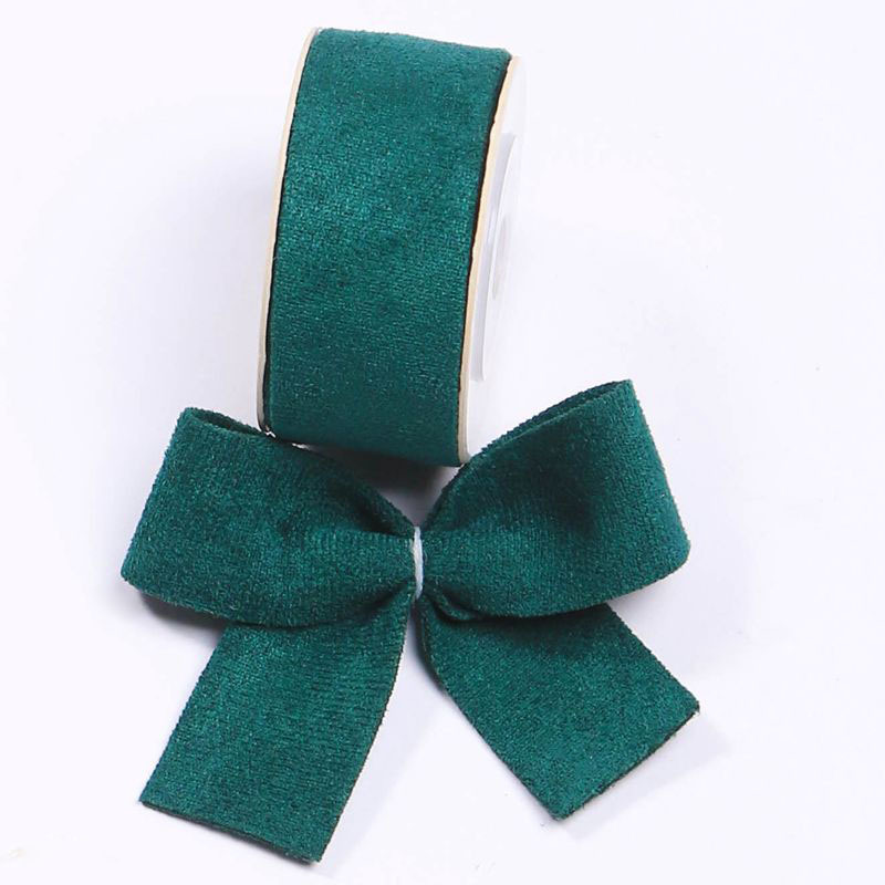 Korean solid-color flocked deerskin micro-elastic webbing DIY bow hair accessory pet chest strap clothes bow tie pic 6