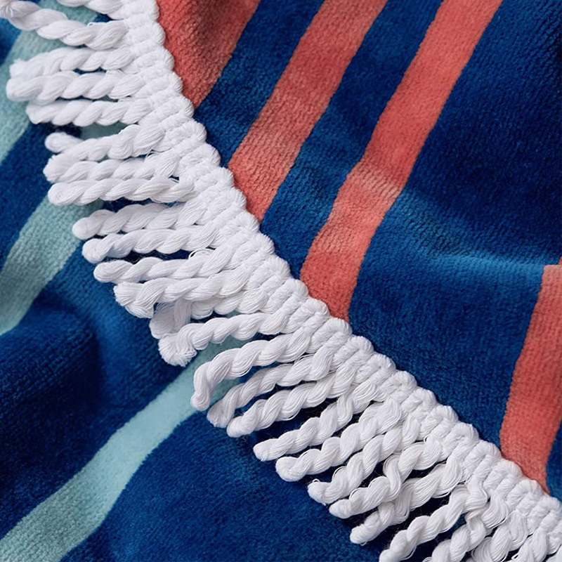 Cross-border microfiber printed beach towels, custom-made printed swimming sweat-wiping beach seat covers, bath towels pic 13