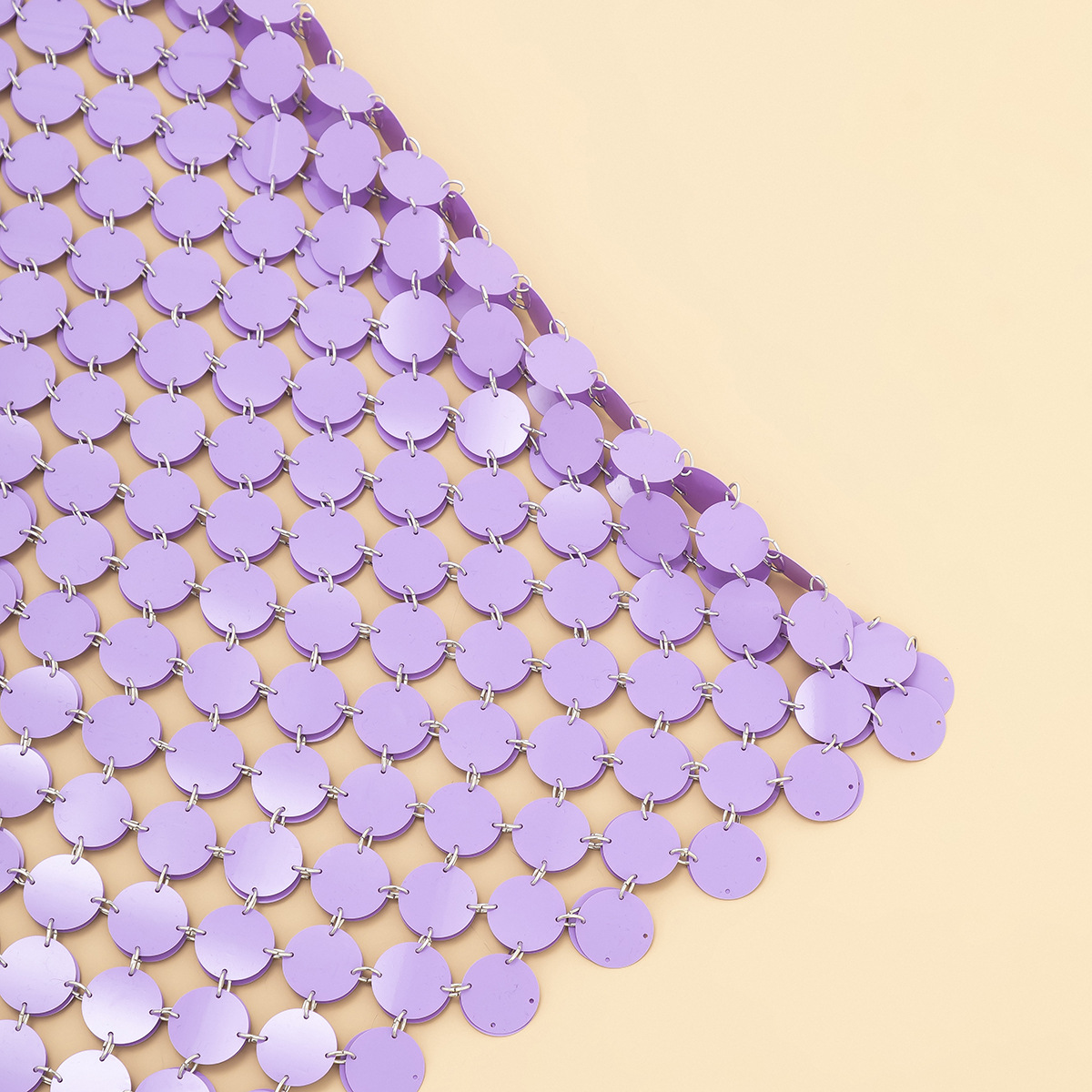 欧美跨境饰品 性感镂空亮片身体链女 夜店露背包臀鱼鳞片连衣裙详情30