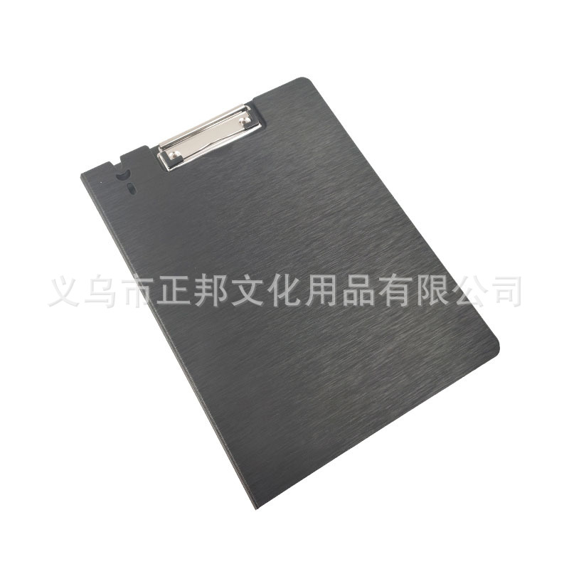 Factory direct sales of A4 foamed PP brushed texture writing board clips, vertical opening color double-opening plastic file folders, customizable pic 11