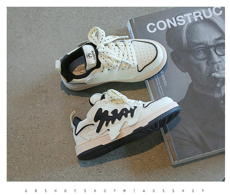 2022秋季男童鞋时尚潮流新款板鞋女童百搭软底运动鞋春夏小白鞋子详情36