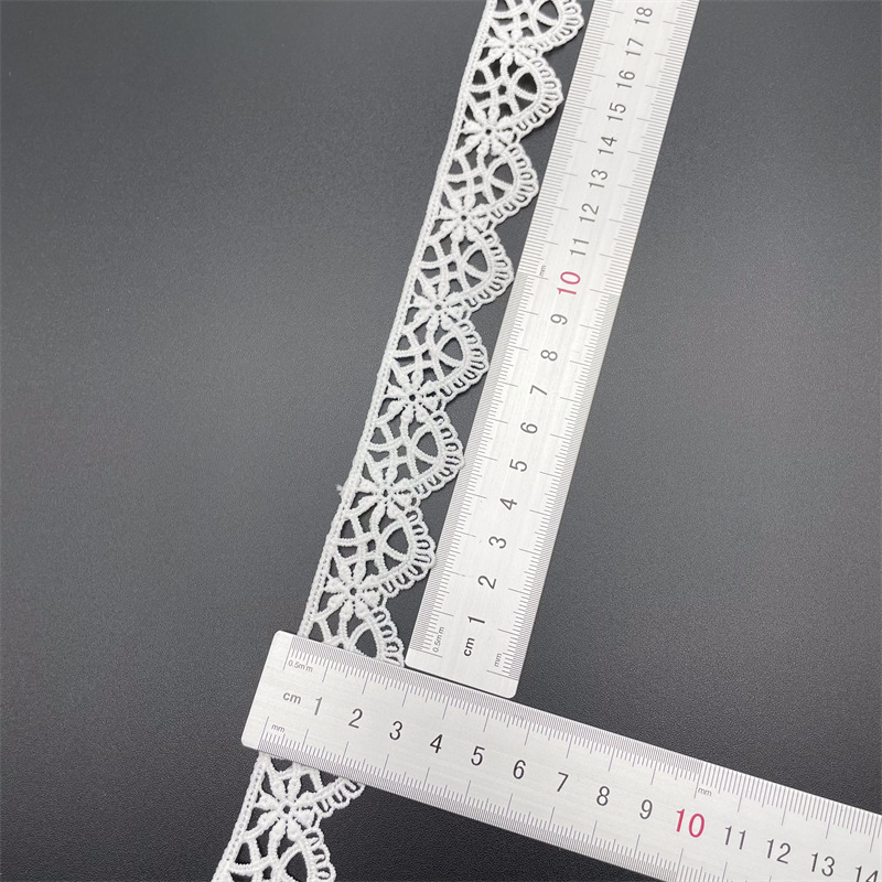 New Lolita embroidery water-soluble lace, milk silk single-sided small flower wave lace, lace with barcode pic 103