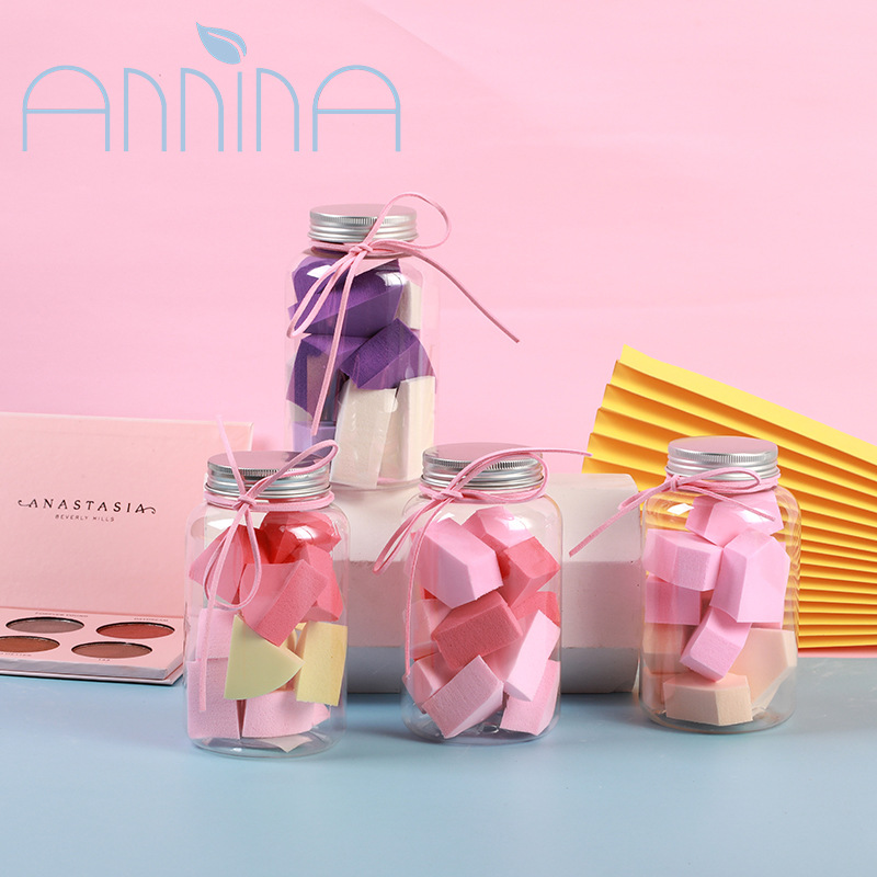 Anina Beauty Egg Powder Puff, Super Soft polygonal cotton pad, makeup egg, dry and wet dual-purpose makeup and beauty tool pic 3