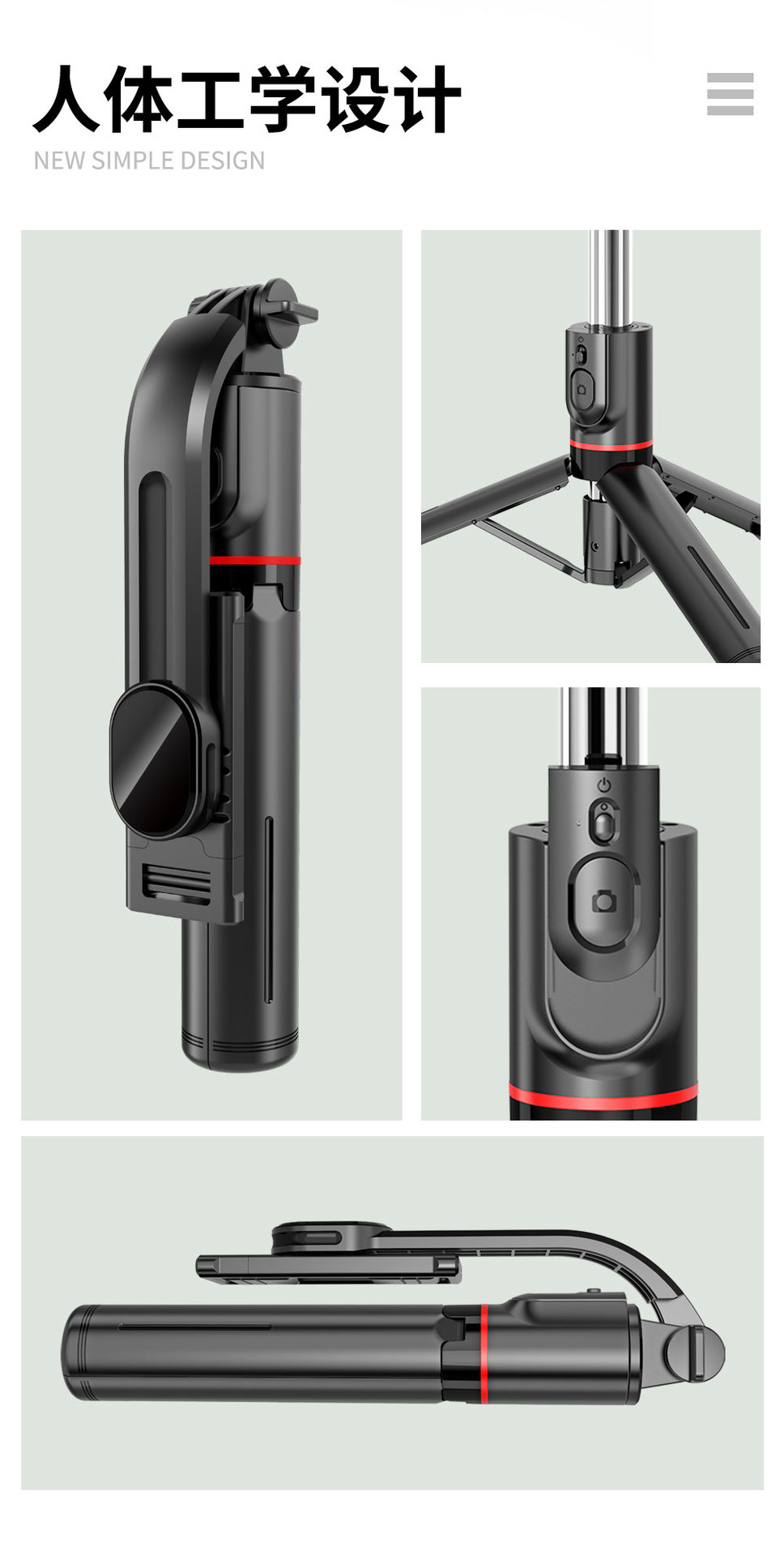 New mobile phone selfie stick Bluetooth extended floor-standing 1.6m live streaming beauty enhancement with light photography reinforced anti-shake tripod pic 18