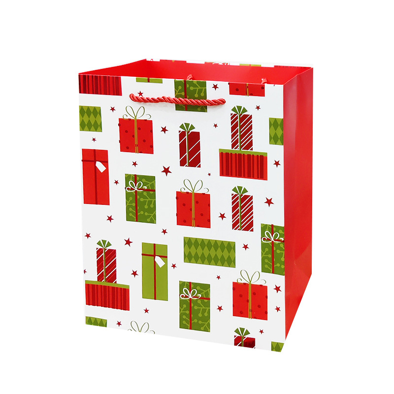 Wholesale and export of new Christmas holiday gift bags, powder-coated packaging bags and handbags in stock pic 8