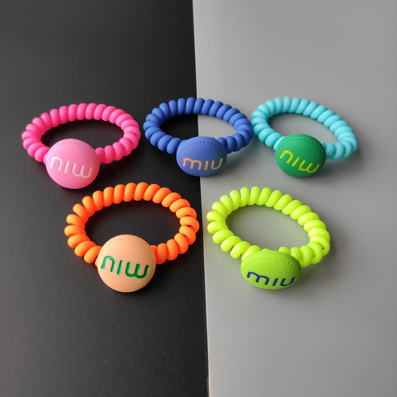 Candy miu phone lanyard, phone ring, telephone line, hair ring, hair rope, high-elasticity rubber band, hair tie, ponytail hair rope, hair accessory pic 1
