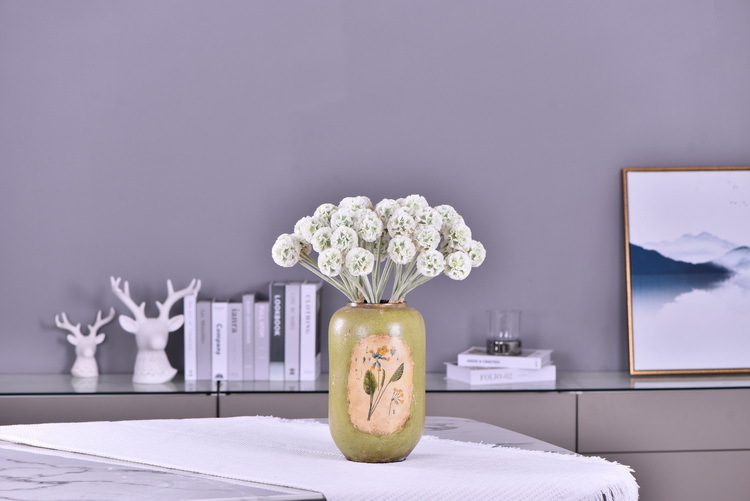 High-quality artificial flowers of windmill chrysanthemum in stock, windmill flower, pine, insect fruit, living room, wedding decoration, flower arrangement art, windmill fruit pic 25