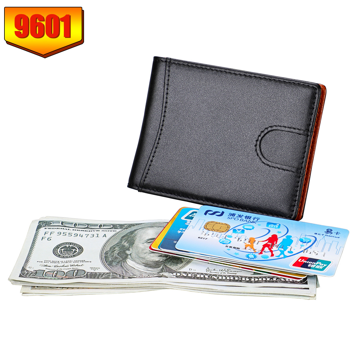 Factory direct sales, foreign trade bestsellers, RFID anti-theft brush genuine leather US dollar bag, small and mini US dollar wallet from Europe and America pic 37