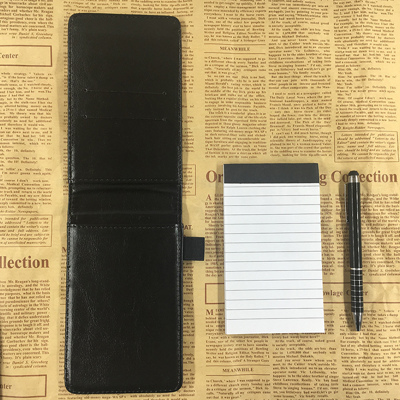In-stock creative notebook A7 Portable small notebook with LOGO printing, multi-functional notepad, business work notebook pic 5