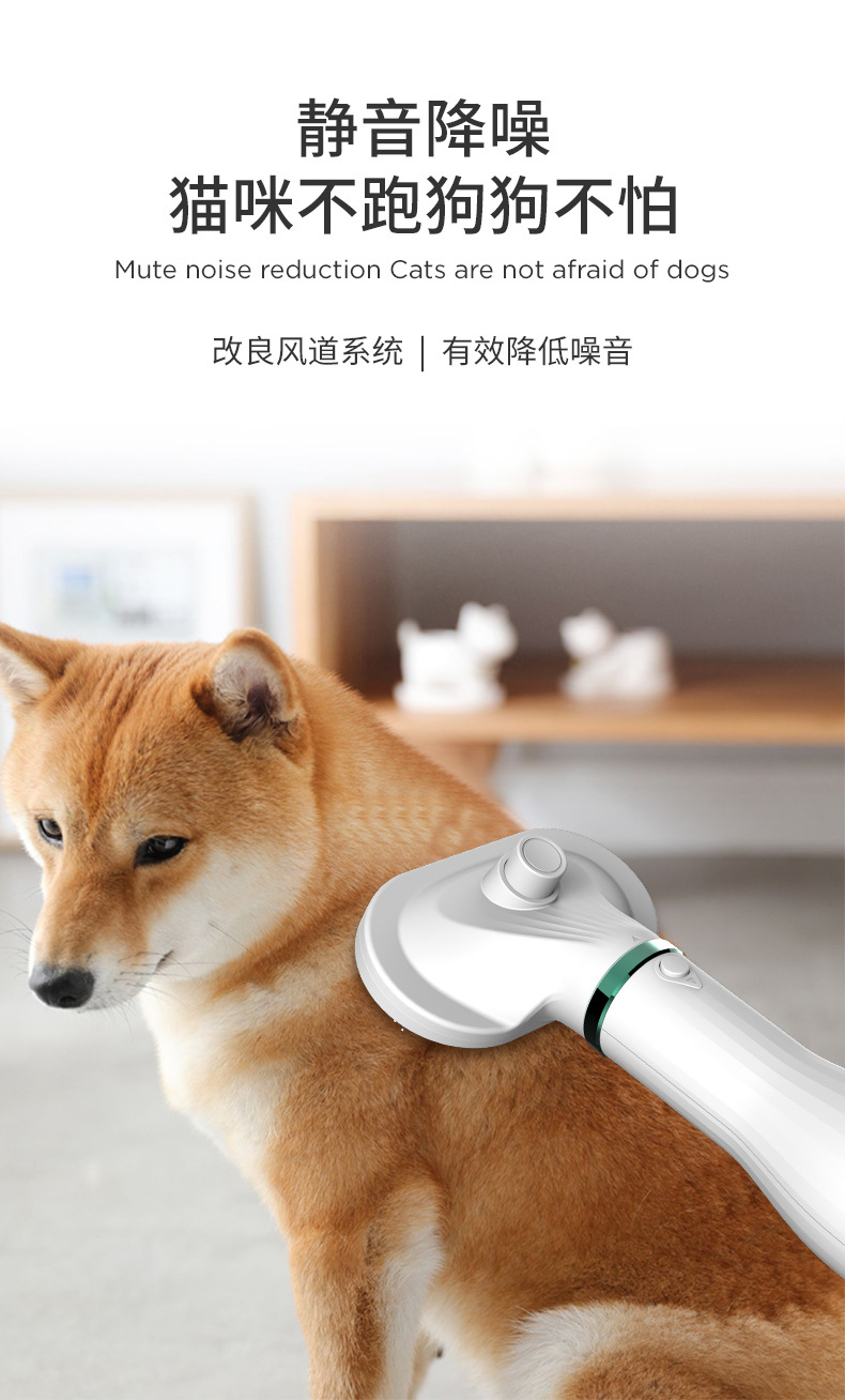 亚马逊2代宠物吹风梳 拉毛宠物吹风机除毛拉毛2合1狗狗除毛梳子详情7