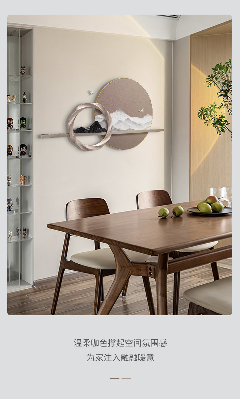 Modern and simple wall decorations of Fudiao Home Furnishing, living room sofa background wall decorative paintings, hand-painted texture, dining room wall hanging paintings pic 8