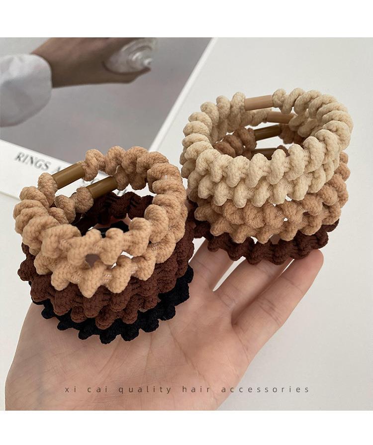 A high-end hair tie for women, a rubber band for tying hair, a high ponytail hair clip, a hair band, a simple and highly elastic hair accessory pic 9