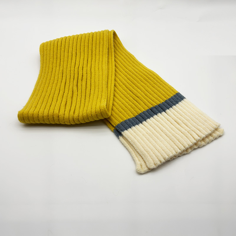 毛线针织围巾男女同款三色百搭韩版围巾学生可爱网红围脖冬款围巾详情5