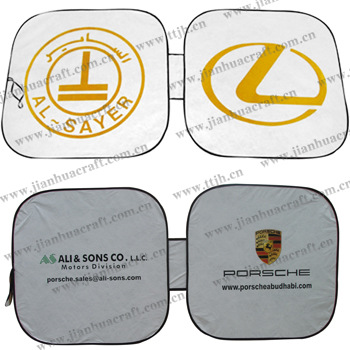 杜邦双圈 汽车遮阳用品 太阳挡 遮阳挡 各种英文阿文图案，不挑图详情8