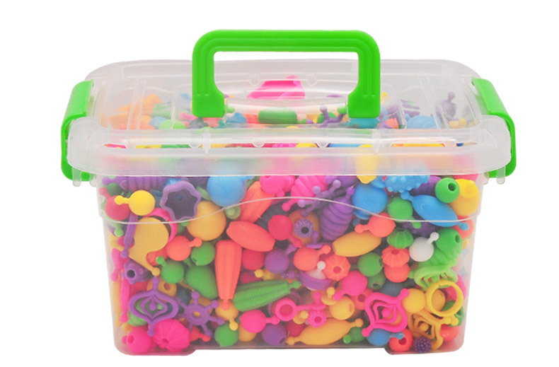 波普串珠儿童玩具diy手工益智套装百变无绳项链手链女孩穿珠批发详情5