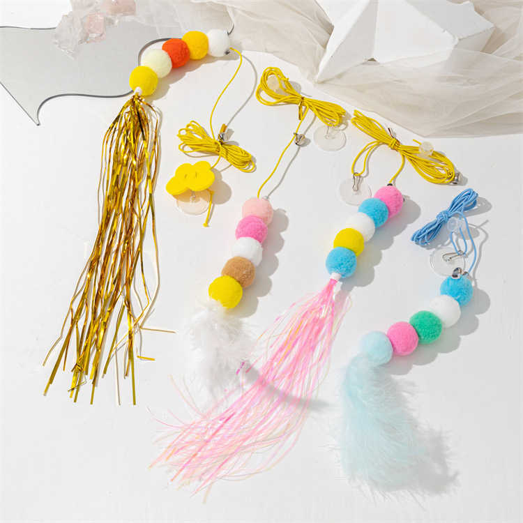 New cat-playing stick, swing, hanging door, cat toy, butterfly with catnip, self-entertainment, hanging, telescopic and adjustable pic 70